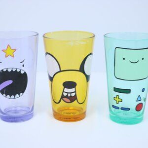 Adventure Time Cartoon Network 2015 Plastic Tumbler Cup Set Jake BMO LSP